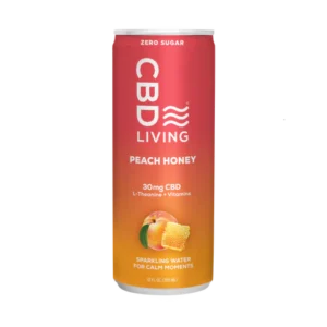 CBD Sparkling Water Peach Honey - 12 pack