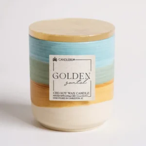 GOLDEN SANTAL CBD CANDLE