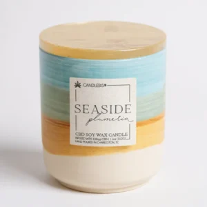 SEASIDE PLUMERIA CBD CANDLE